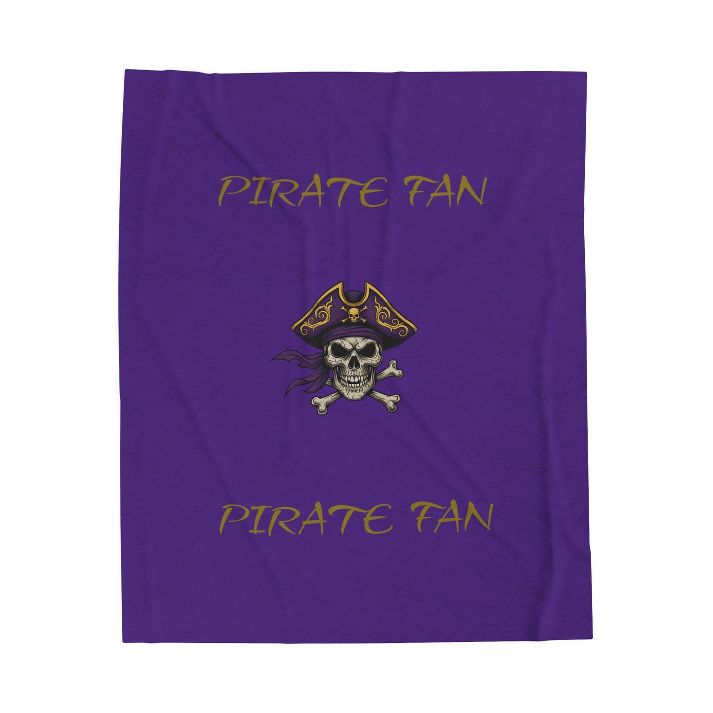 Pirate Fan Velveteen Plush Blanket – Skull & Crossbones Cozy Throw