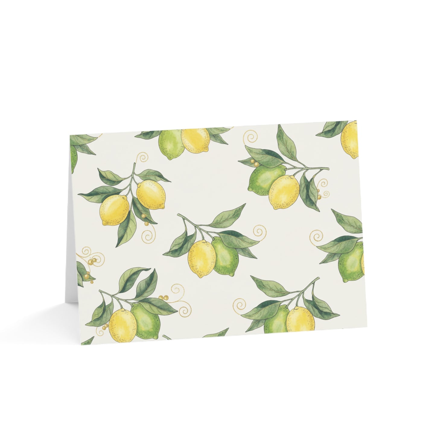 Lemon Watercolor Greeting Cards — Blank Note Cards for All Occasions (10, 30, 50pcs)
