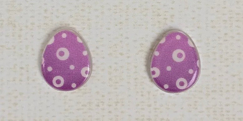 Small Easter Egg Earrings