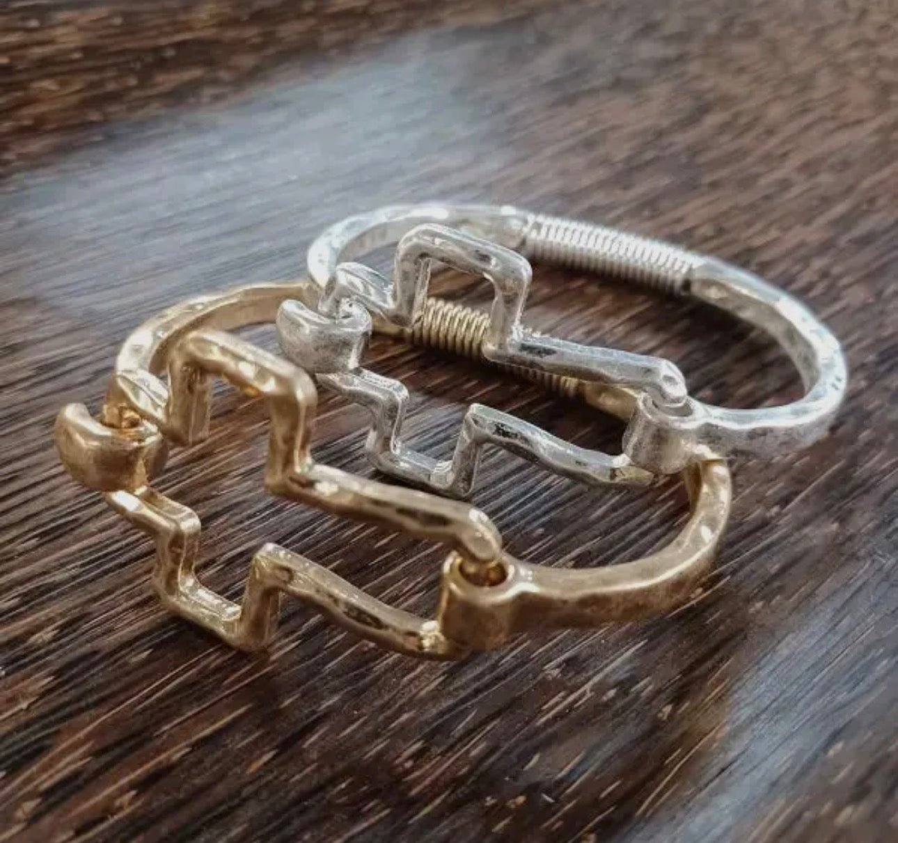 Beautiful Cross Cuff Bracelet Gold or Silver